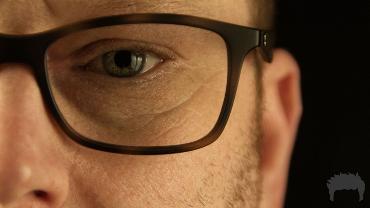 Man wearing glasses ready to make a change.